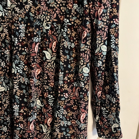 J Jill Button front dress with long sleeves and side pockets - Picture 4 of 7